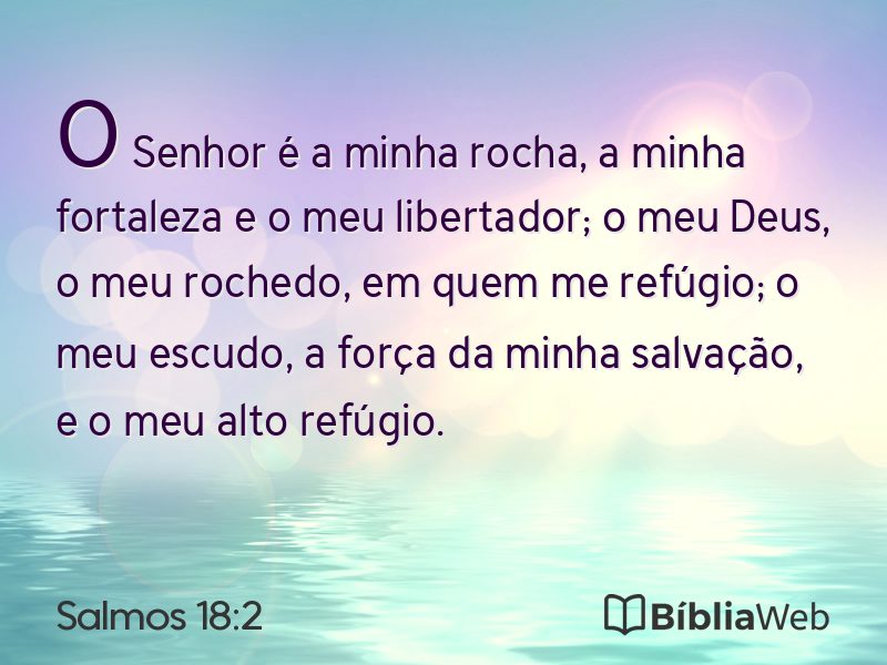 Salmos 18:2 em imagem para compartilhar