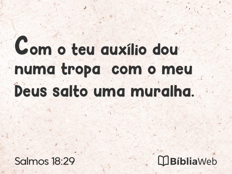 Salmos 18:29 em imagem para compartilhar