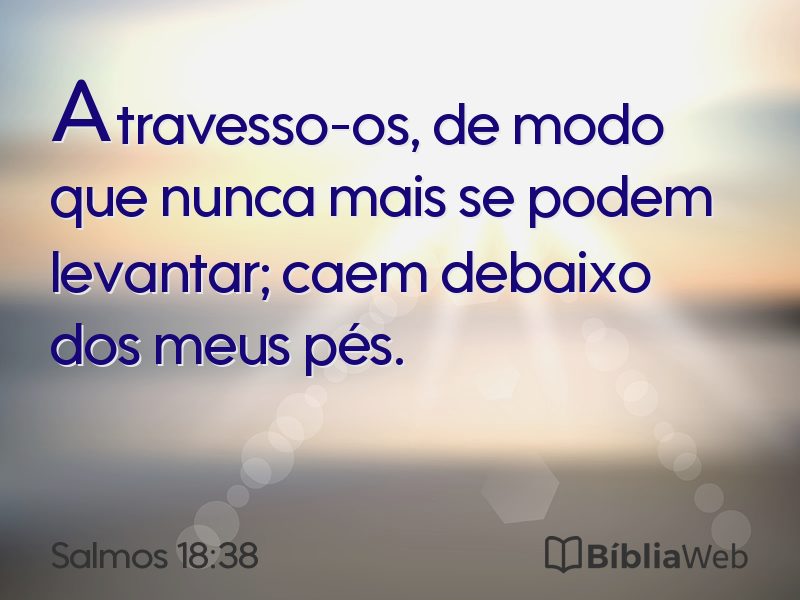 Salmos 18:38 em imagem para compartilhar