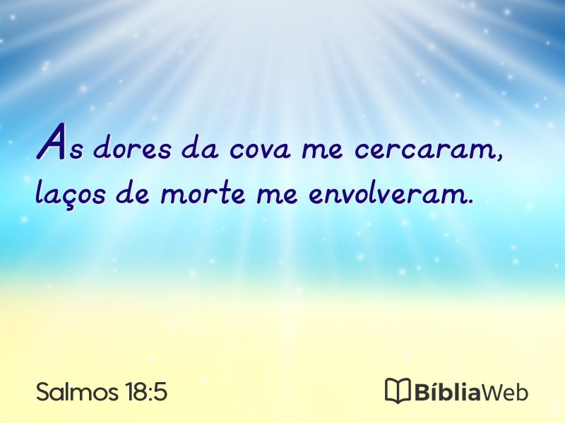 Salmos 18:5 em imagem para compartilhar
