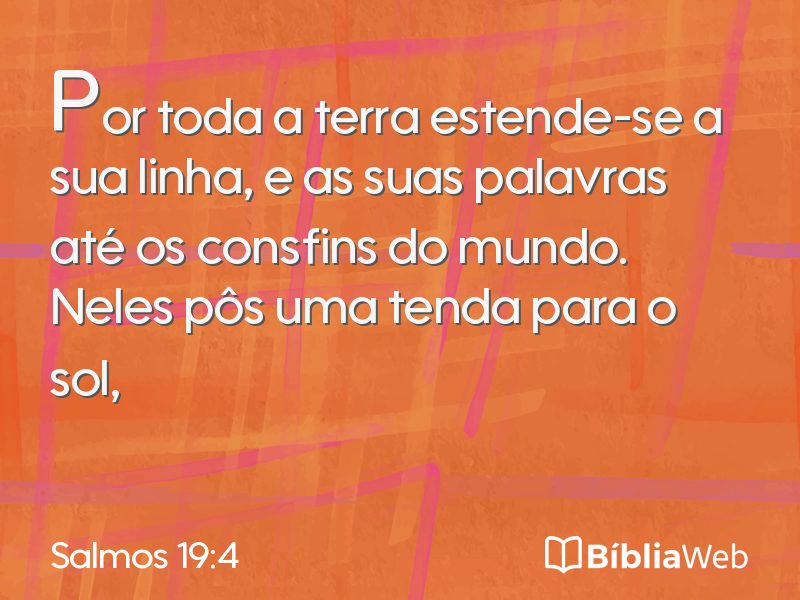 Salmos 19:4 em imagem para compartilhar