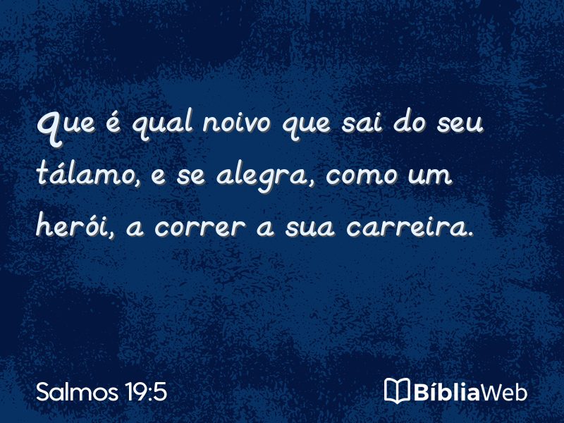 Salmos 19:5 em imagem para compartilhar