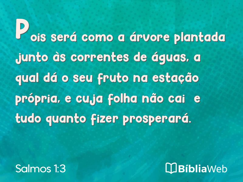 Salmos 1:3 em imagem para compartilhar