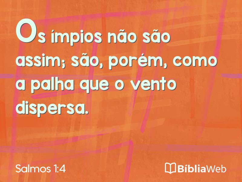 Salmos 1:4 em imagem para compartilhar