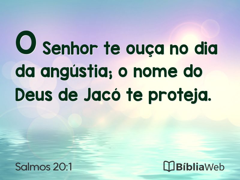 Salmos 20:1 em imagem para compartilhar