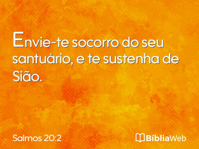 Salmos 20:2 em imagem para compartilhar