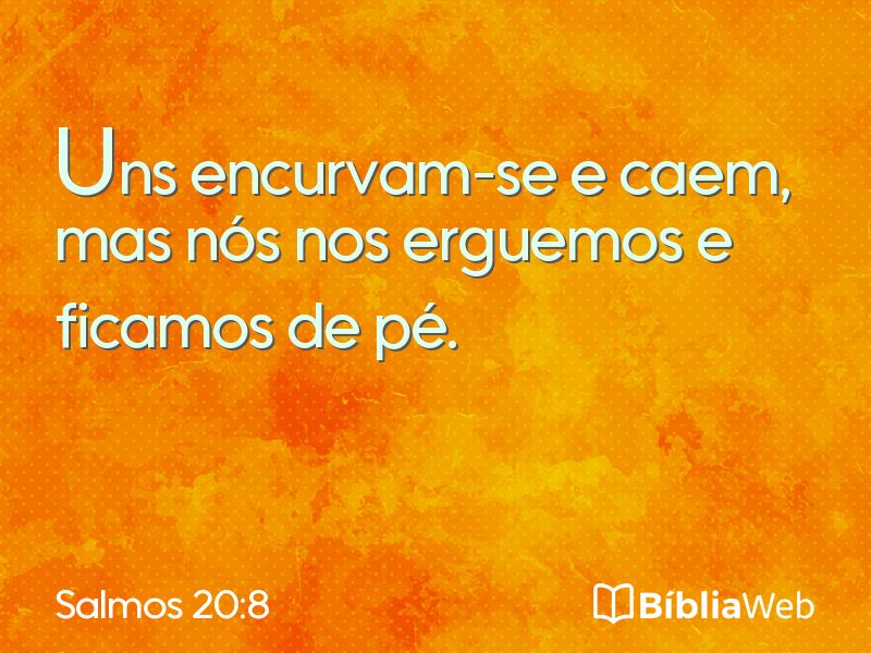 Salmos 20:8 em imagem para compartilhar
