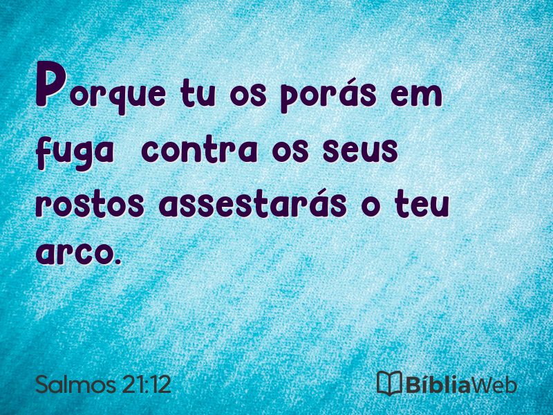 Salmos 21:12 em imagem para compartilhar