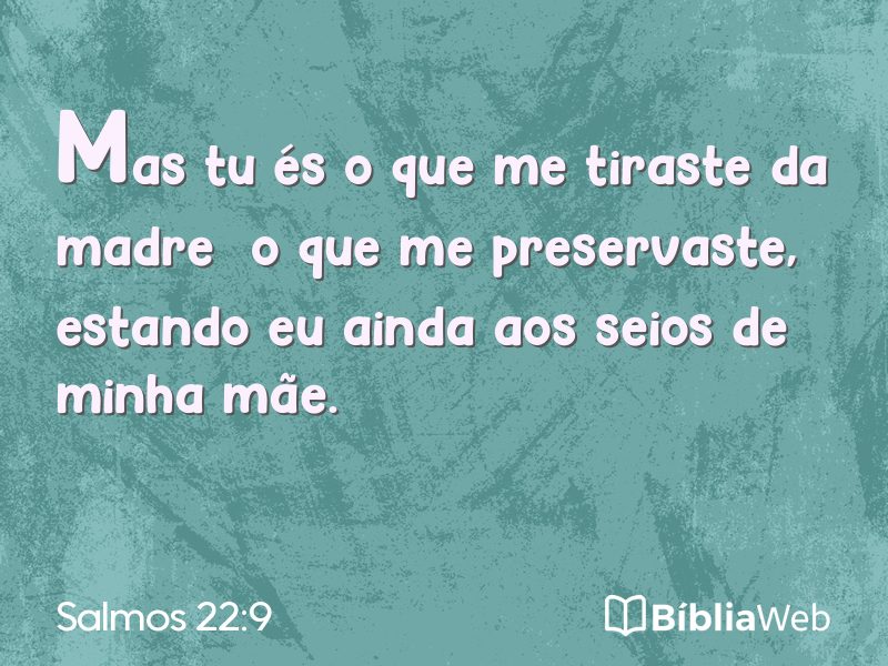 Salmos 22:9 em imagem para compartilhar