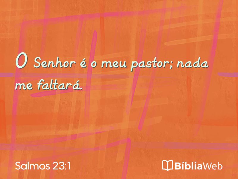 Salmos 23:1 em imagem para compartilhar