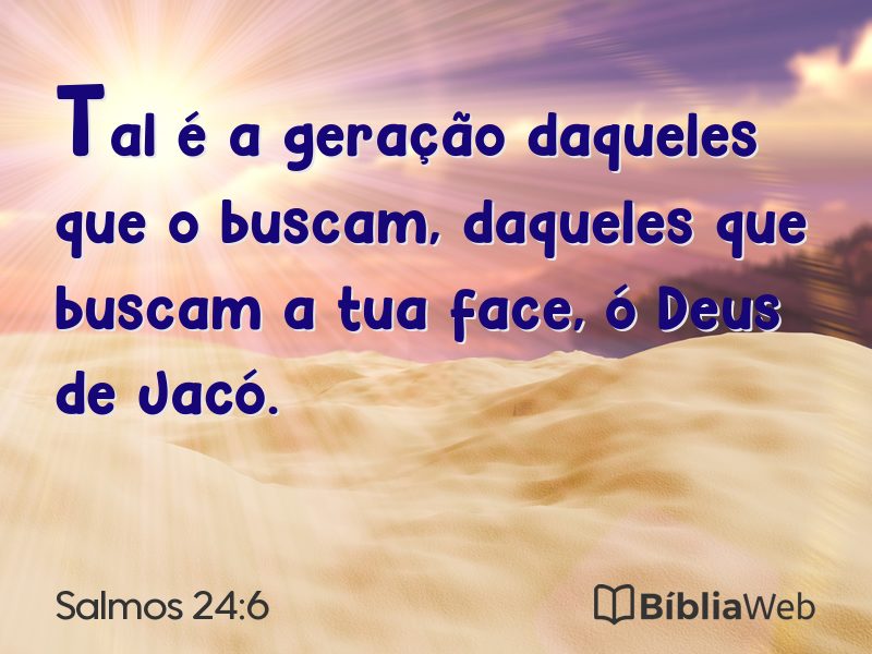 Salmos 24:6 em imagem para compartilhar