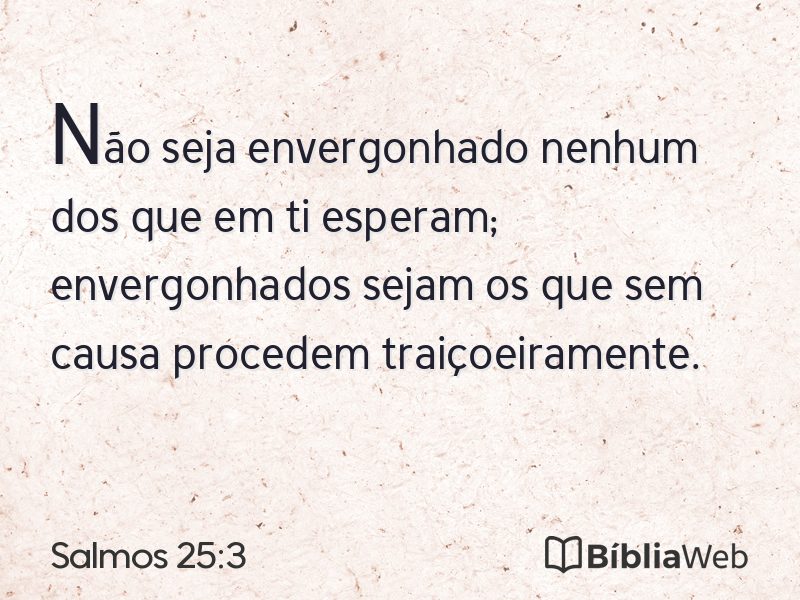 Salmos 25:3 em imagem para compartilhar