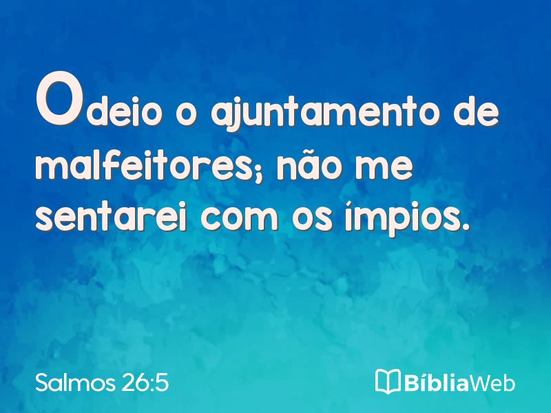 Salmos 26:5 em imagem para compartilhar
