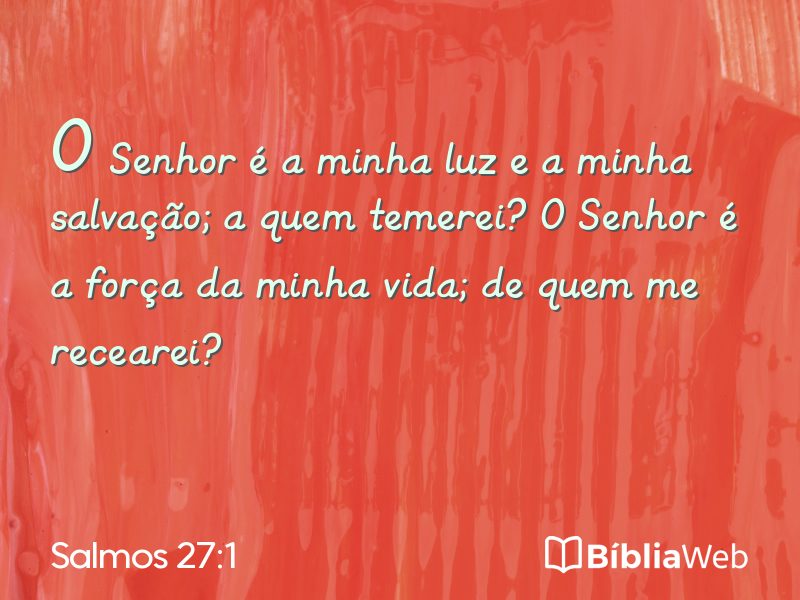 Salmos 27:1 em imagem para compartilhar