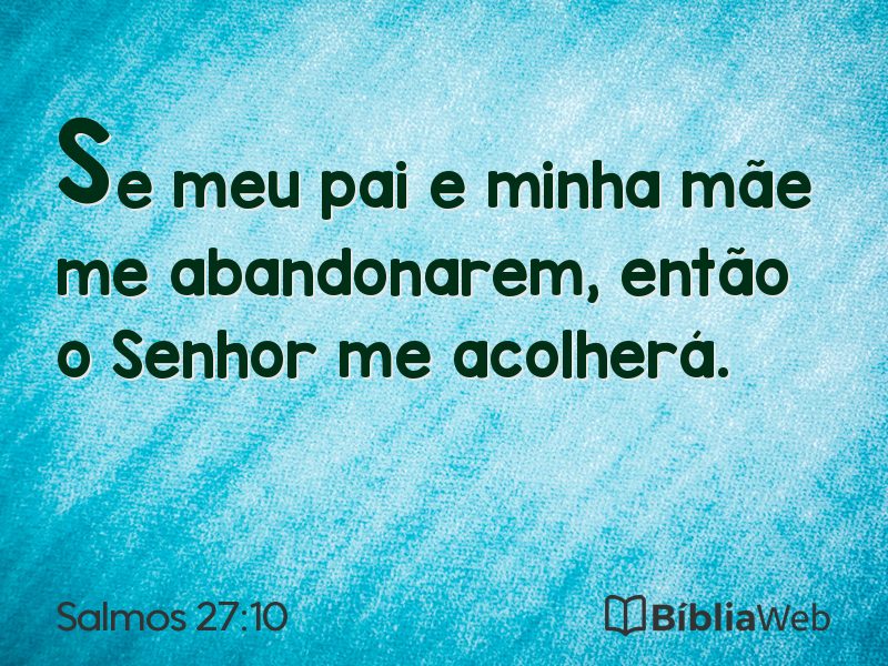 Salmos 27:10 em imagem para compartilhar