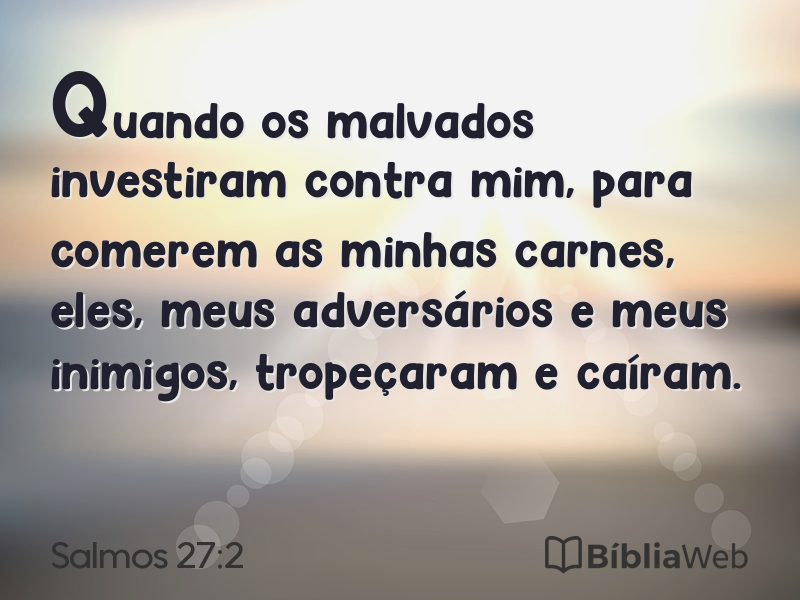Salmos 27:2 em imagem para compartilhar