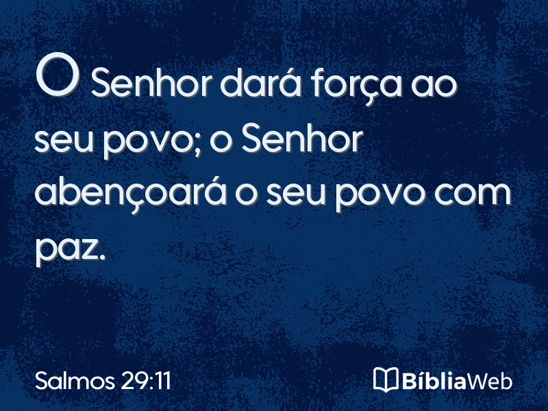 Salmos 29:11 em imagem para compartilhar