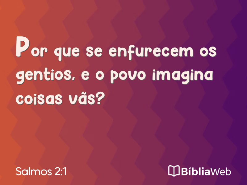 Salmos 2:1 em imagem para compartilhar