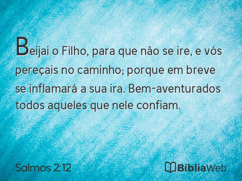Salmos 2:12 em imagem para compartilhar
