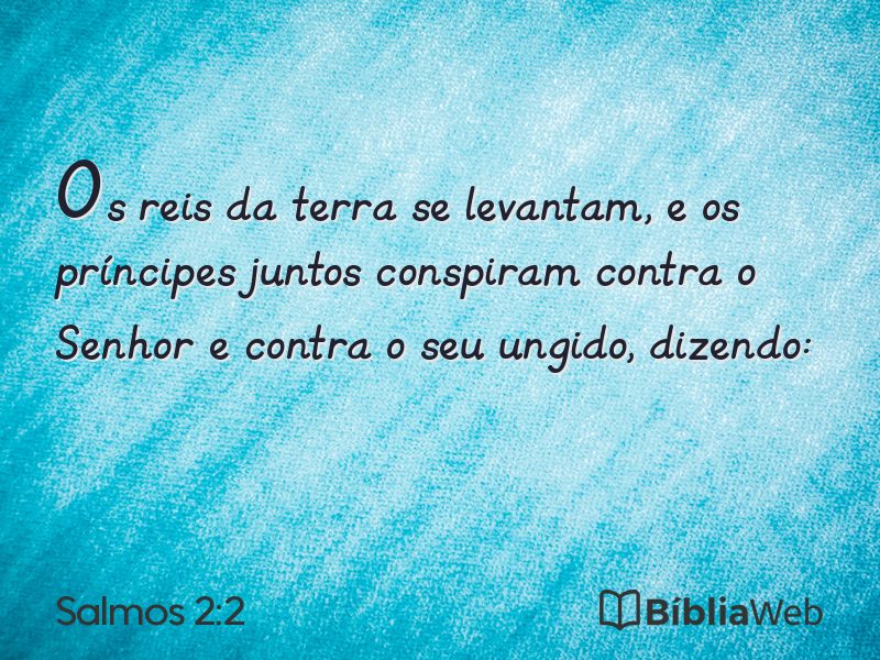 Salmos 2:2 em imagem para compartilhar