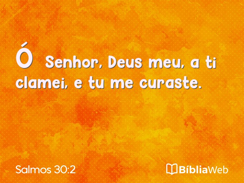 Salmos 30:2 em imagem para compartilhar