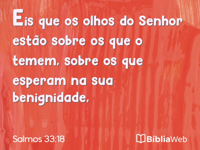 Salmos 33:18 em imagem para compartilhar