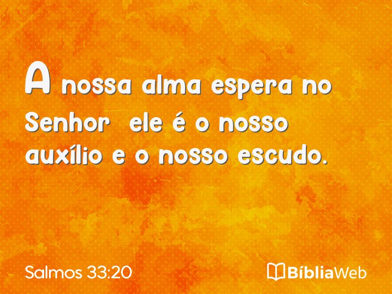 Salmos 33:20 em imagem para compartilhar