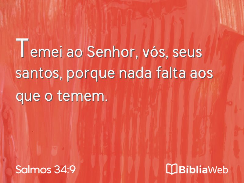 Salmos 34:9 em imagem para compartilhar