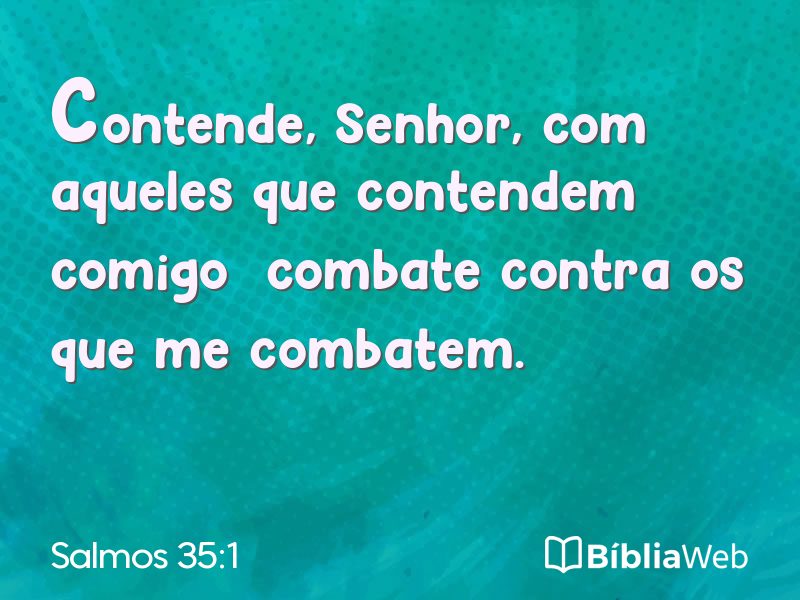 Salmos 35:1 em imagem para compartilhar