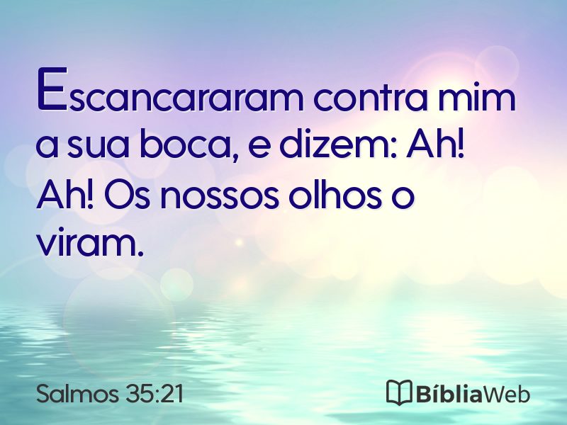 Salmos 35:21 em imagem para compartilhar