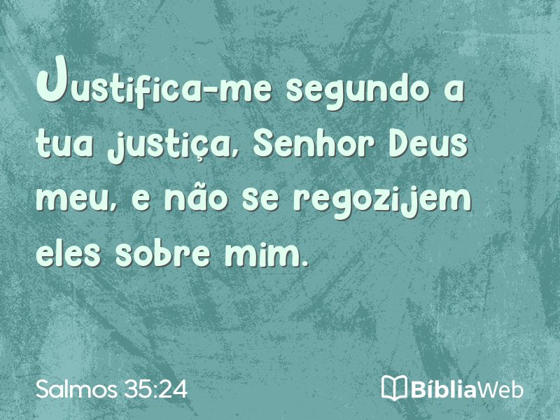 Salmos 35:24 em imagem para compartilhar