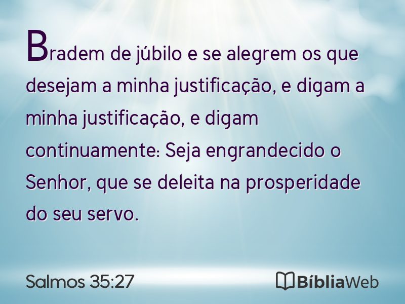 Salmos 35:27 em imagem para compartilhar