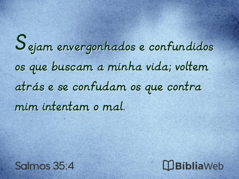 Salmos 35:4 em imagem para compartilhar