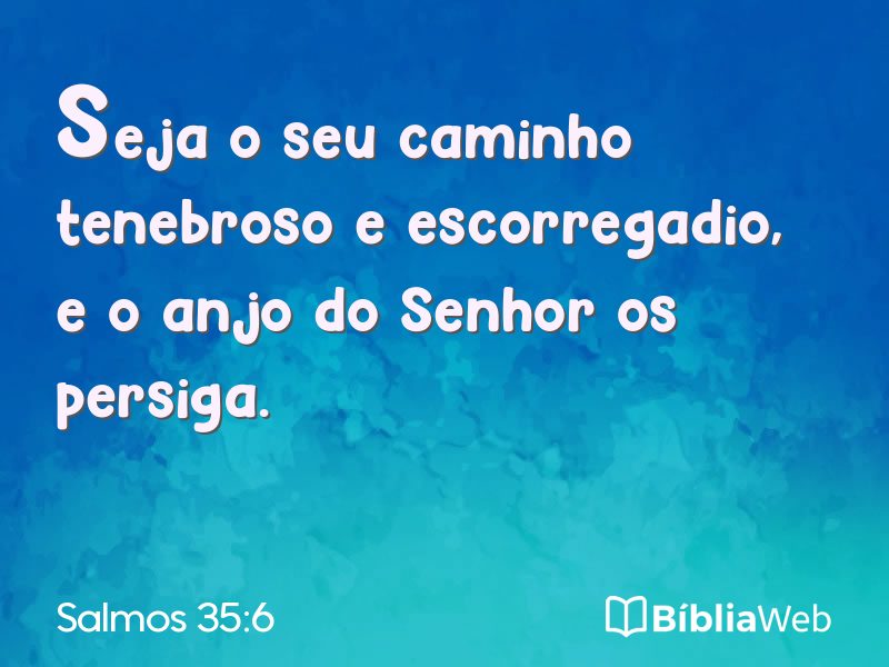 Salmos 35:6 em imagem para compartilhar