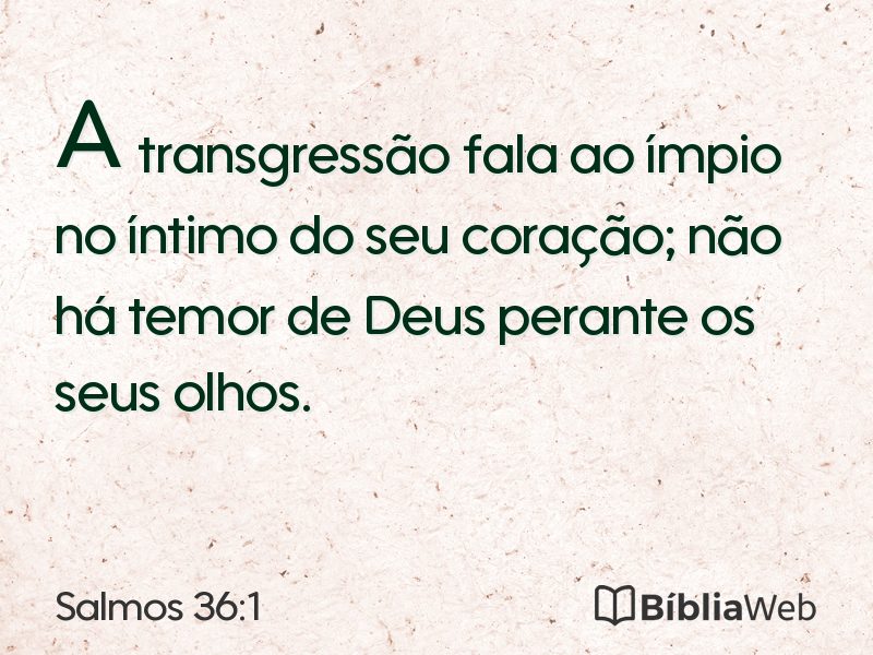 Salmos 36:1 em imagem para compartilhar
