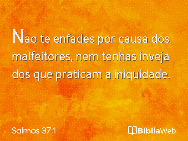 Salmos 37:1 em imagem para compartilhar