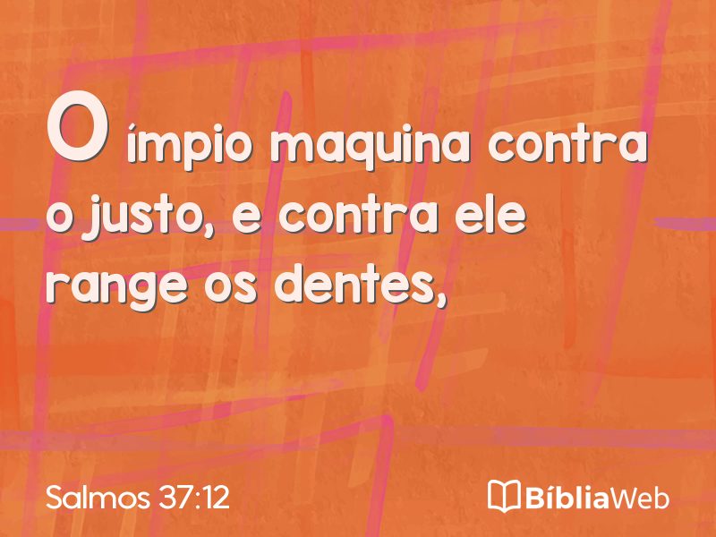 Salmos 37:12 em imagem para compartilhar