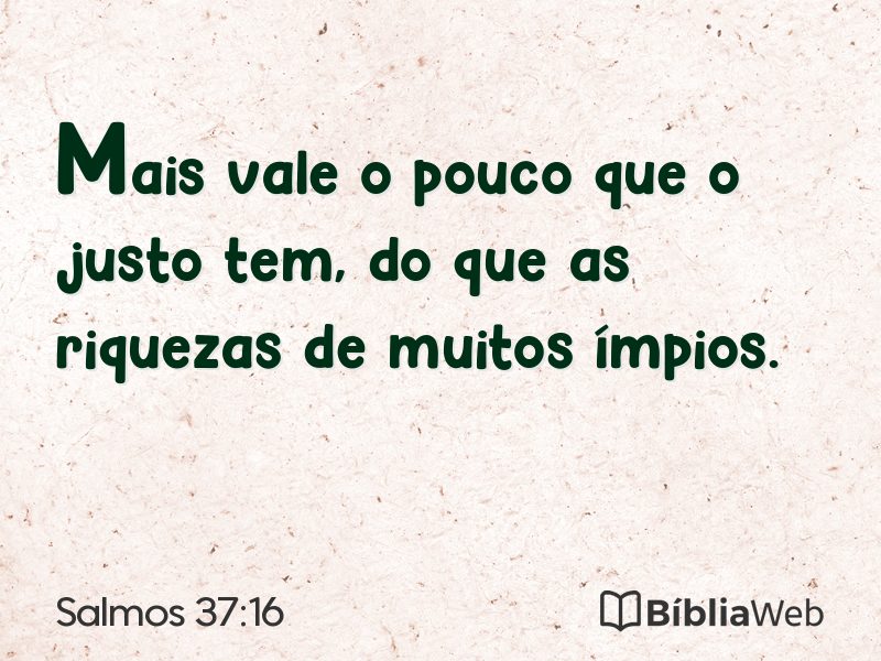 Salmos 37:16 em imagem para compartilhar