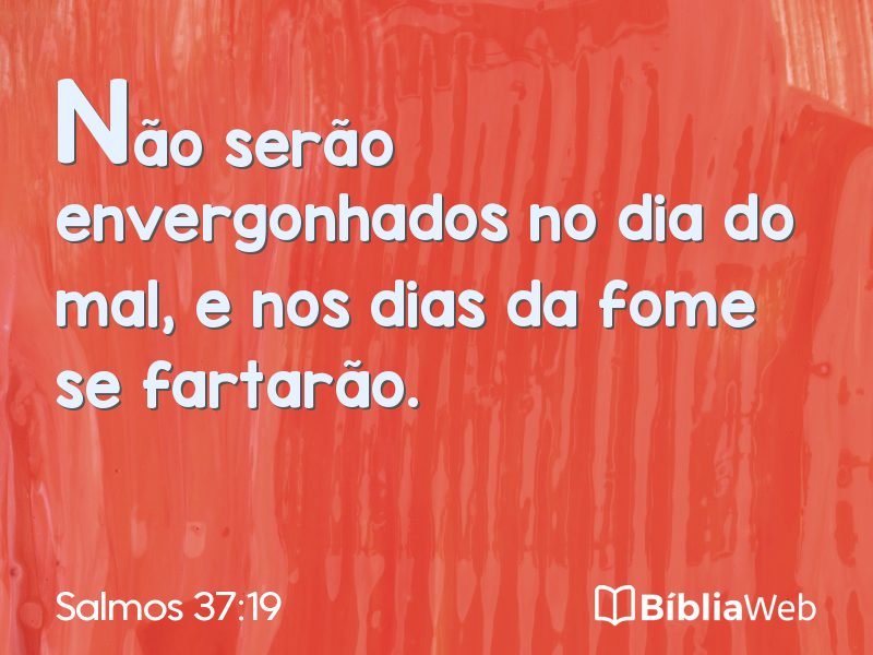 Salmos 37:19 em imagem para compartilhar