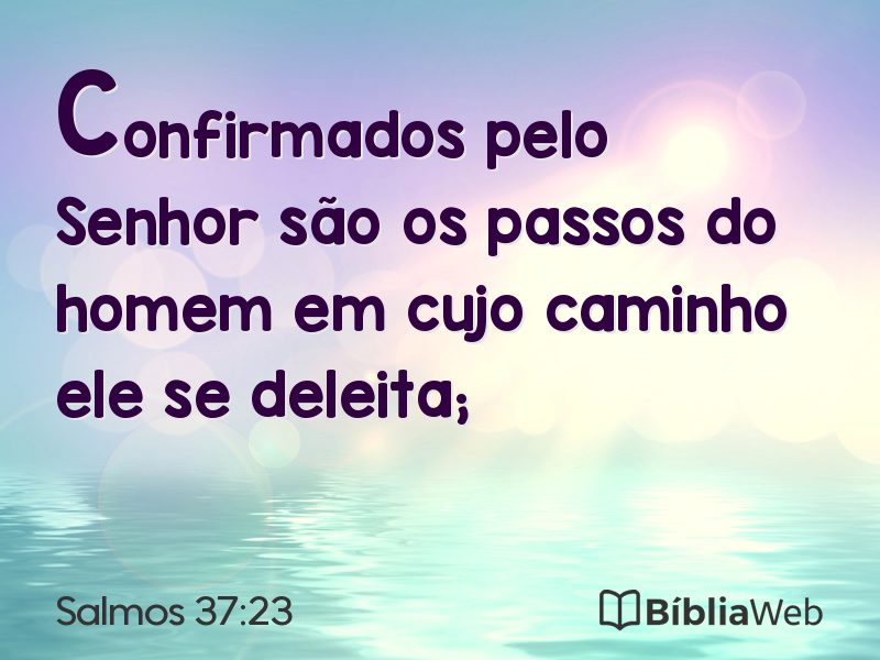Salmos 37:23 em imagem para compartilhar