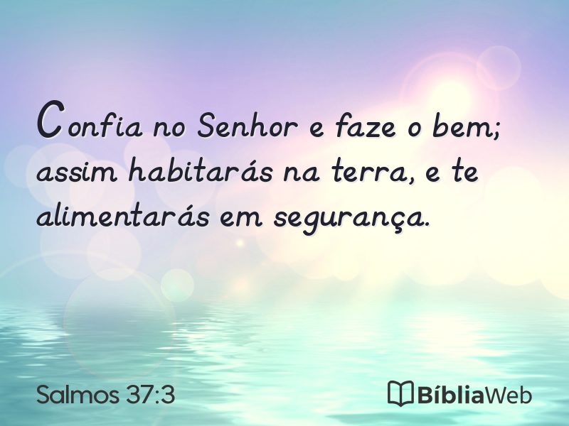 Salmos 37:3 em imagem para compartilhar