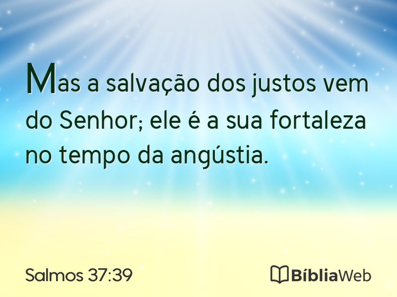 Salmos 37:39 em imagem para compartilhar