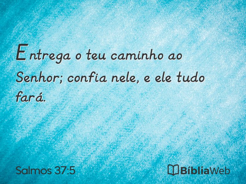 Salmos 37:5 em imagem para compartilhar