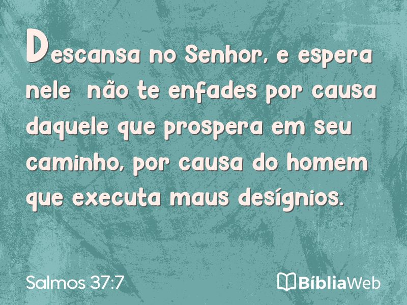 Salmos 37:7 em imagem para compartilhar