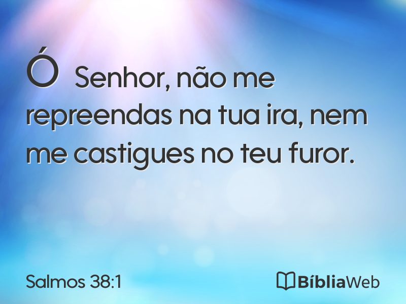 Salmos 38:1 em imagem para compartilhar