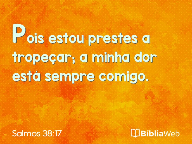 Salmos 38:17 em imagem para compartilhar