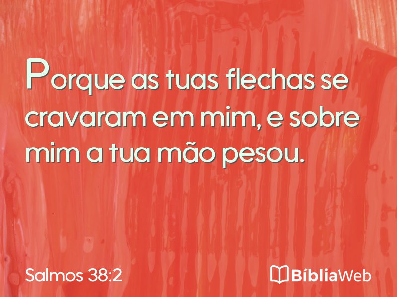 Salmos 38:2 em imagem para compartilhar