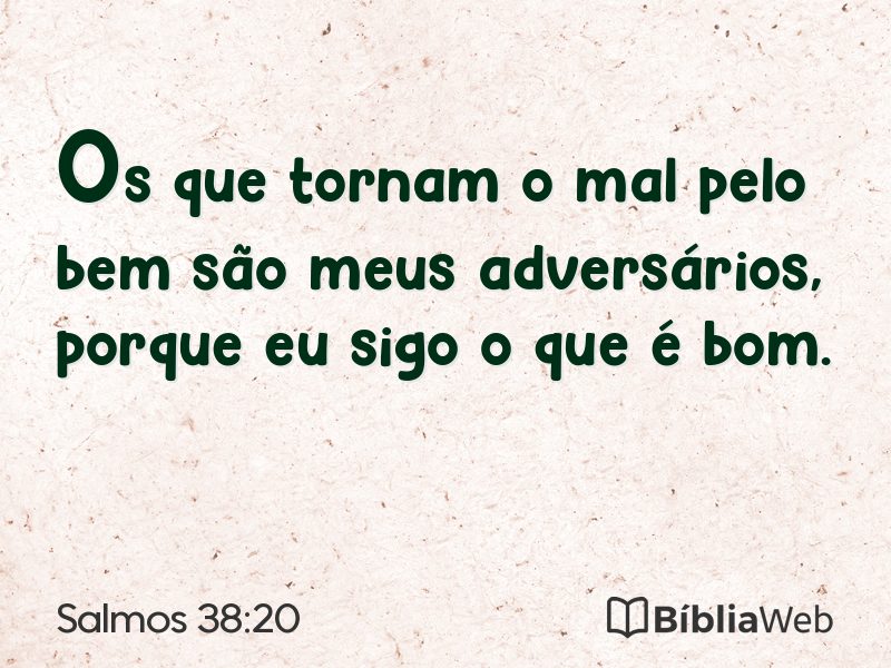 Salmos 38:20 em imagem para compartilhar