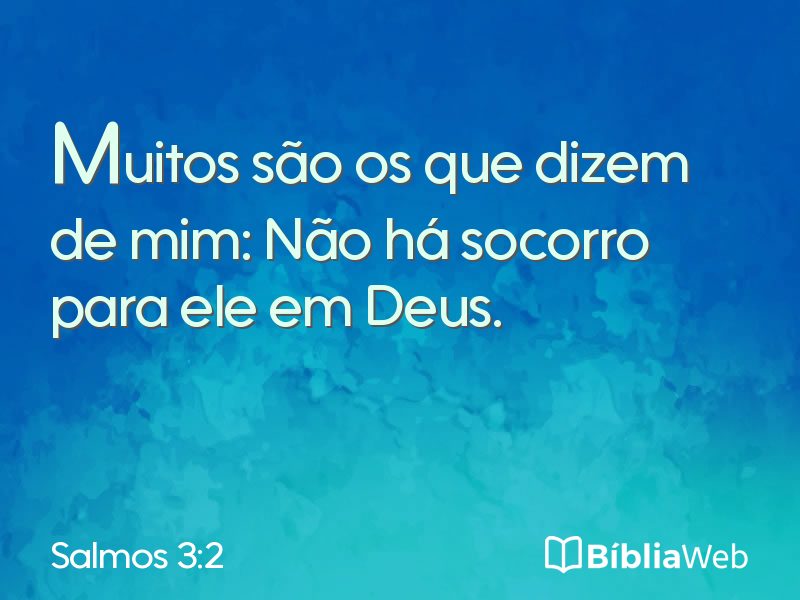 Salmos 3:2 em imagem para compartilhar