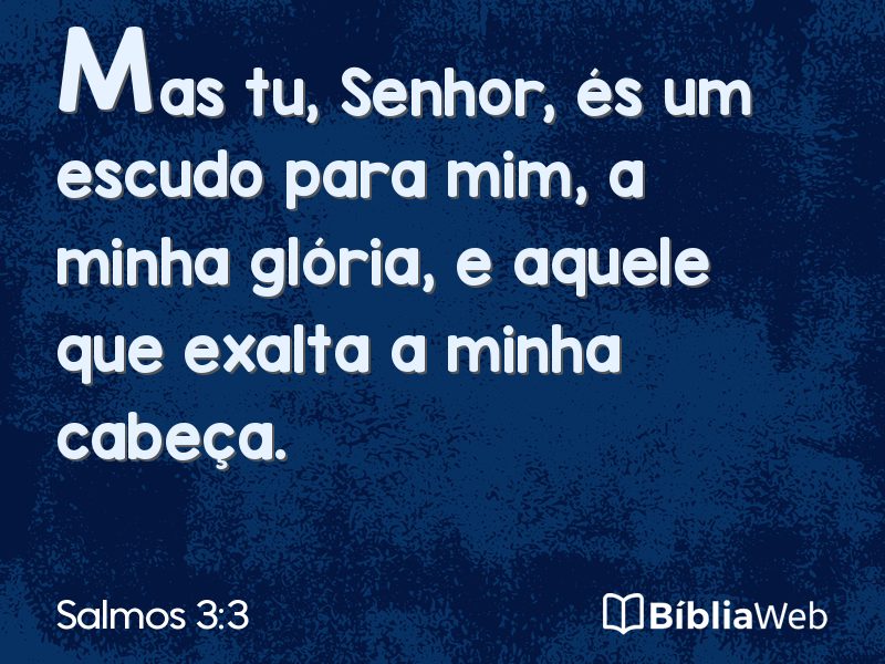 Salmos 3:3 em imagem para compartilhar